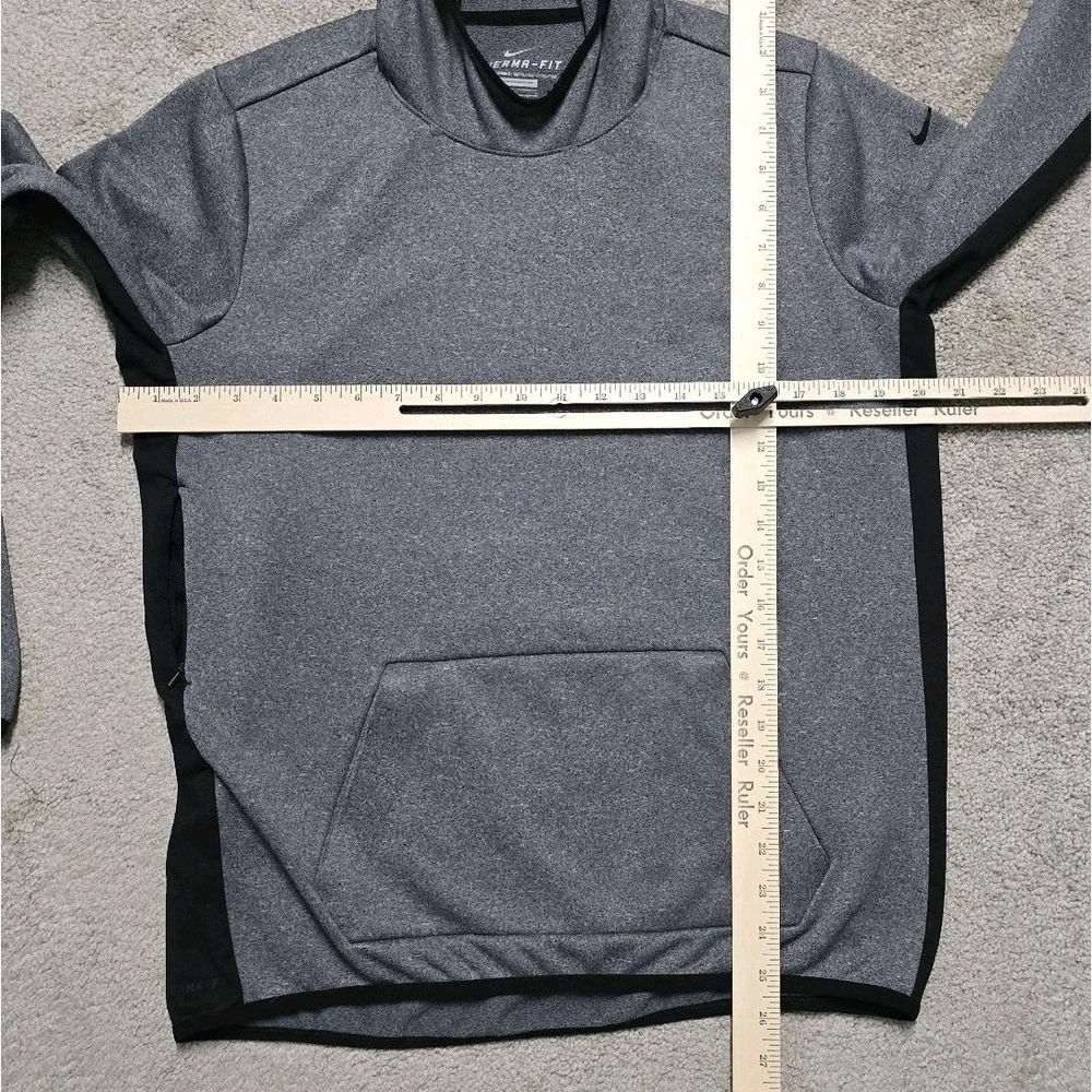 Nike Therma-FIT Womens Large Hoodie & Sweatpants Set Heathered Gray